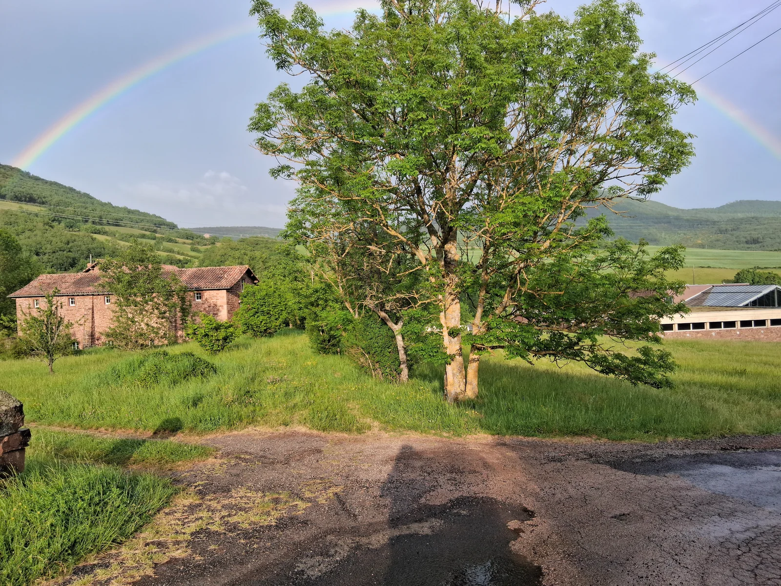 Das Anwesen nach dem Regen